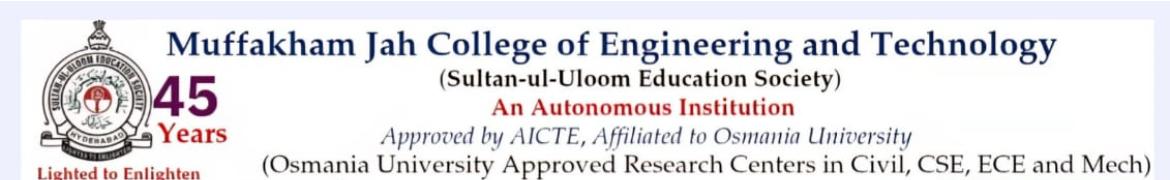 Muffakham Jah College of Engineering and Technology